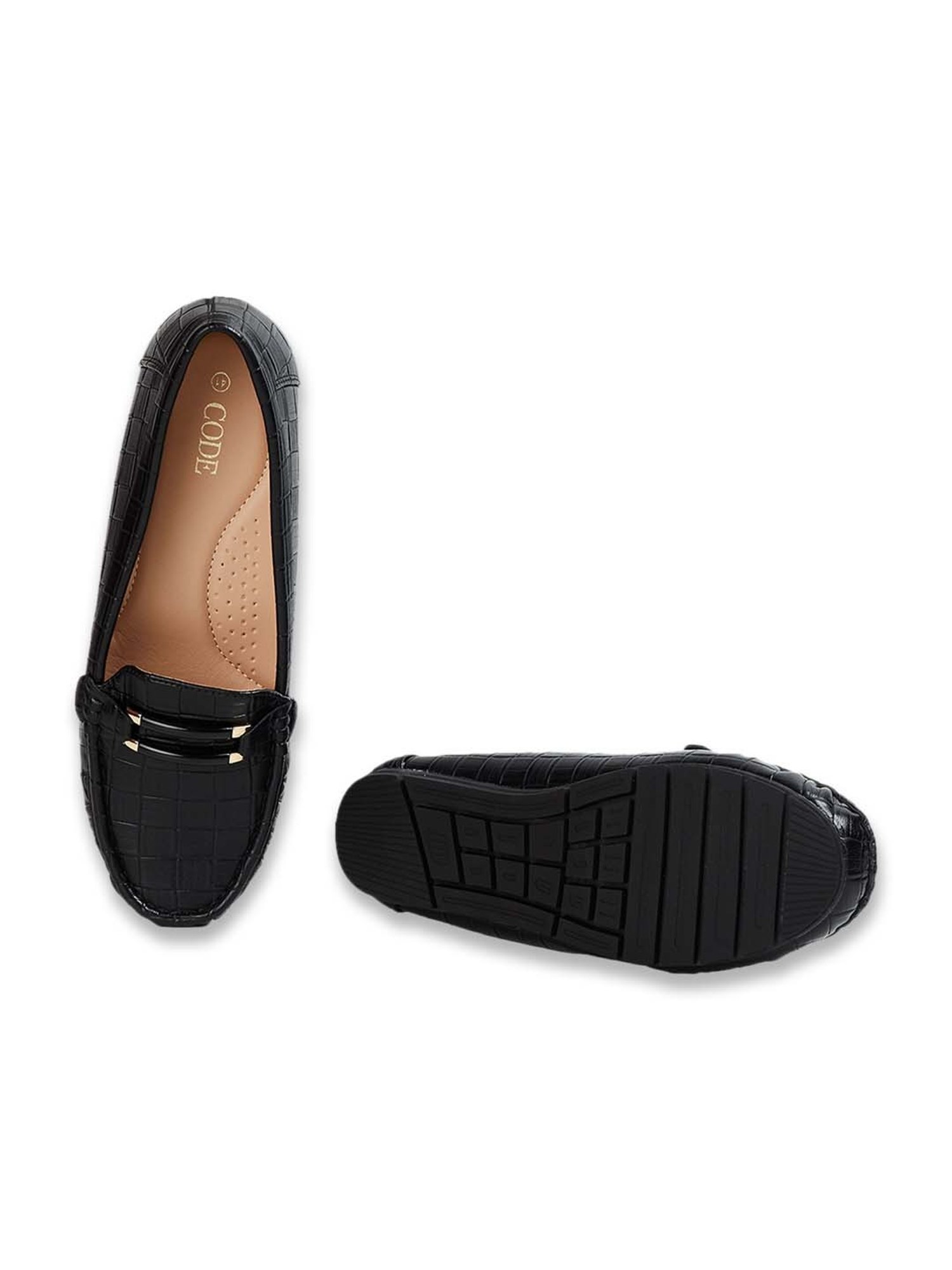 Code by Lifestyle Women's Black Casual Loafers