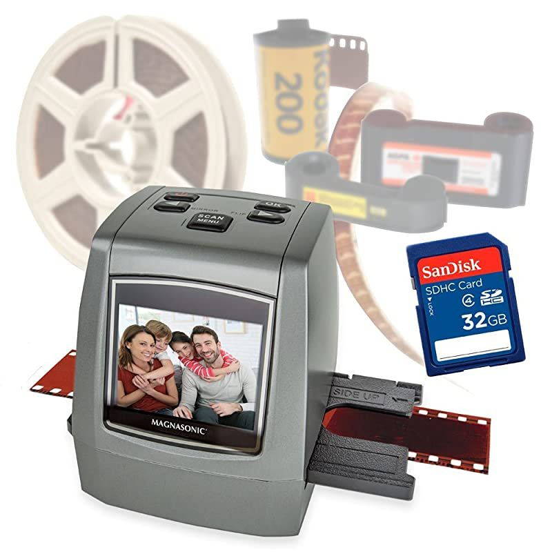 FSONE 22MP Ultra HighResolution 35mm Negative Film amp Slide Converter Scanner w 24quot TFT LCD No Computer or Software Required TV Out Cable Included amp Worldwide Voltage 110V240V AC Adapter