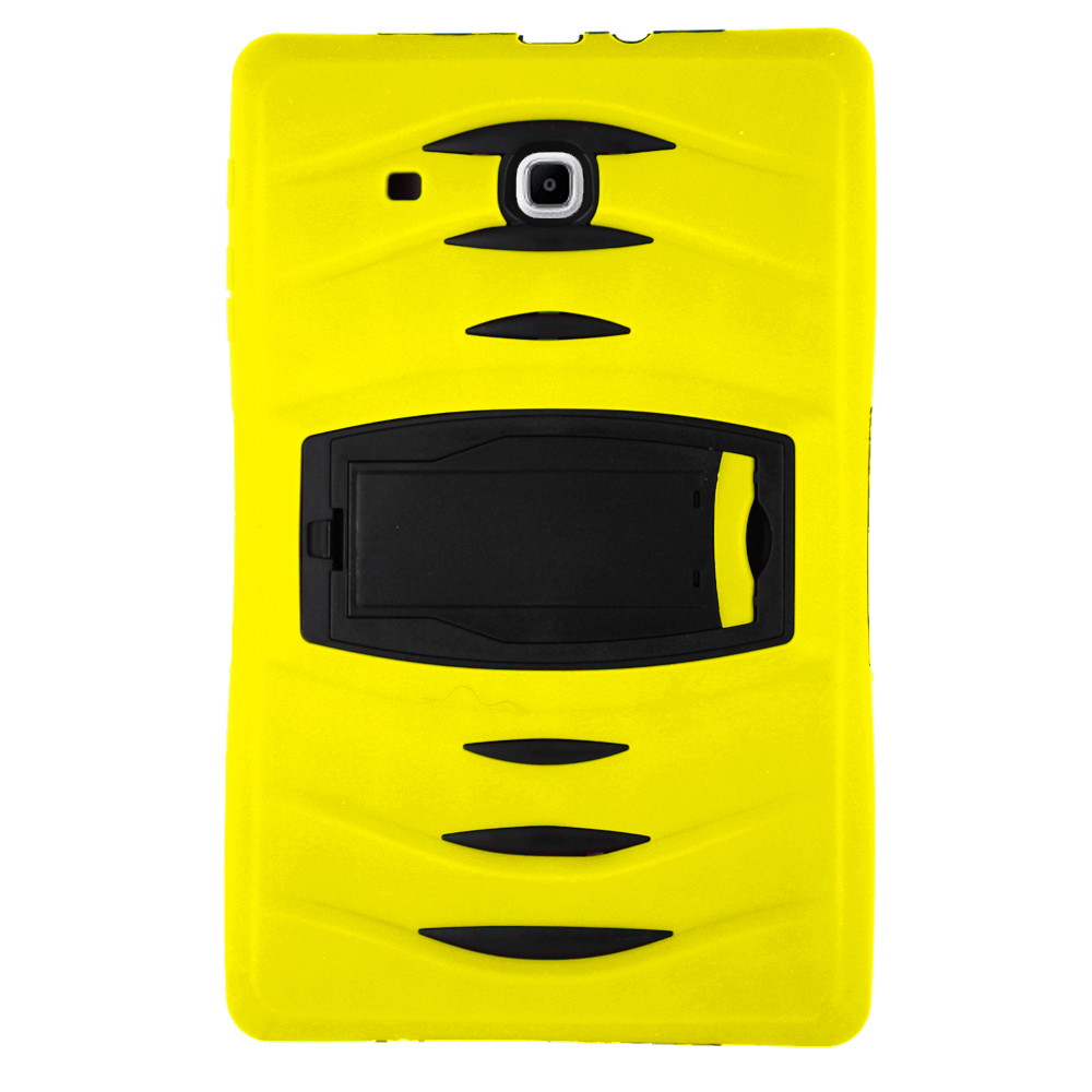 KIQ Heavy Duty Military Armor Case, Tablet Cover, Built-in Kickstand, cut-outs for camera and charging ports For Samsung Galaxy Tab A 8.0 SM-T350 (2015) (Purple)