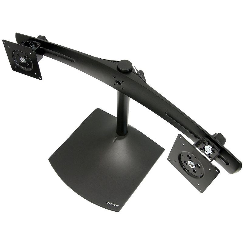 Ergotron DS100 Dual-Monitor Desk Stand, for up to 24" Screens, Black 33-322-200