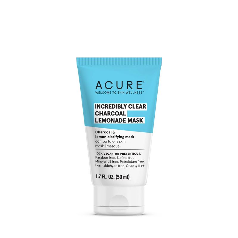Acure Incredibly Clear Charcoal Lemonade Face Mask - 1.7 fl oz