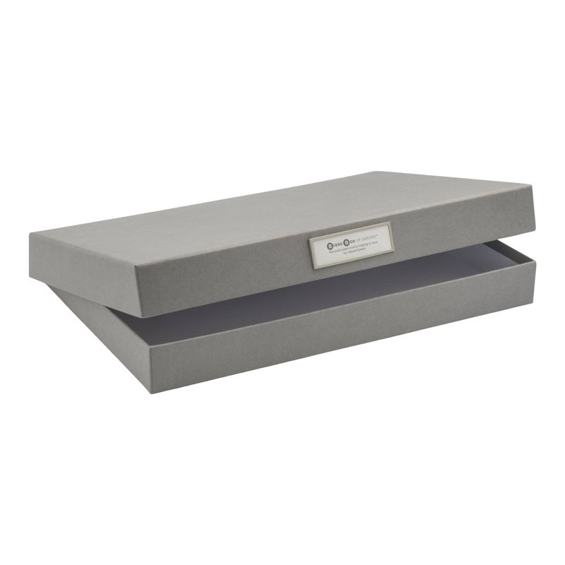 Set of 3 Sven Hinged Letter Box Gray - Bigso Box of Sweden