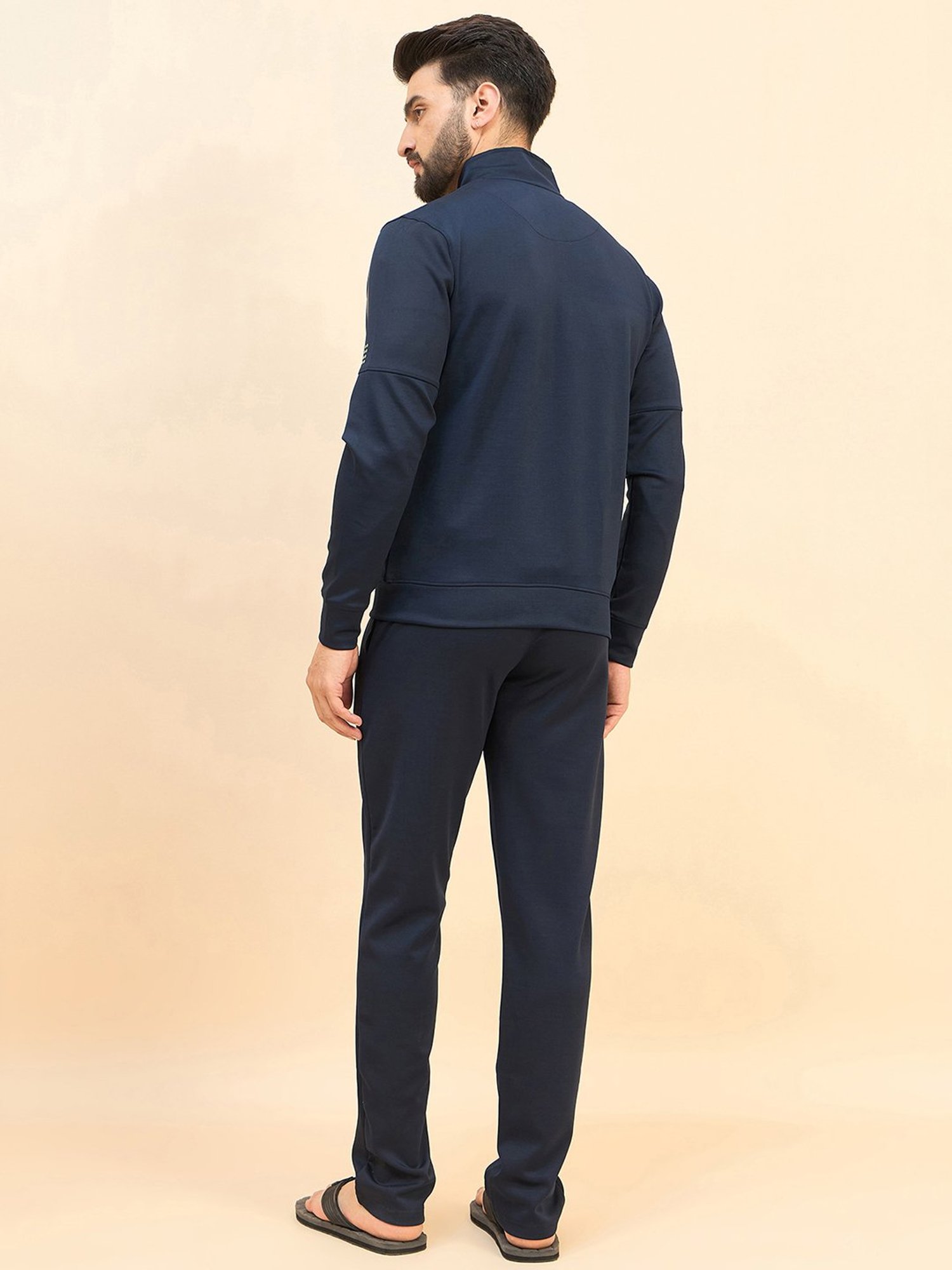 Vimal Jonney Light Mud Cotton Regular Fit Tracksuit