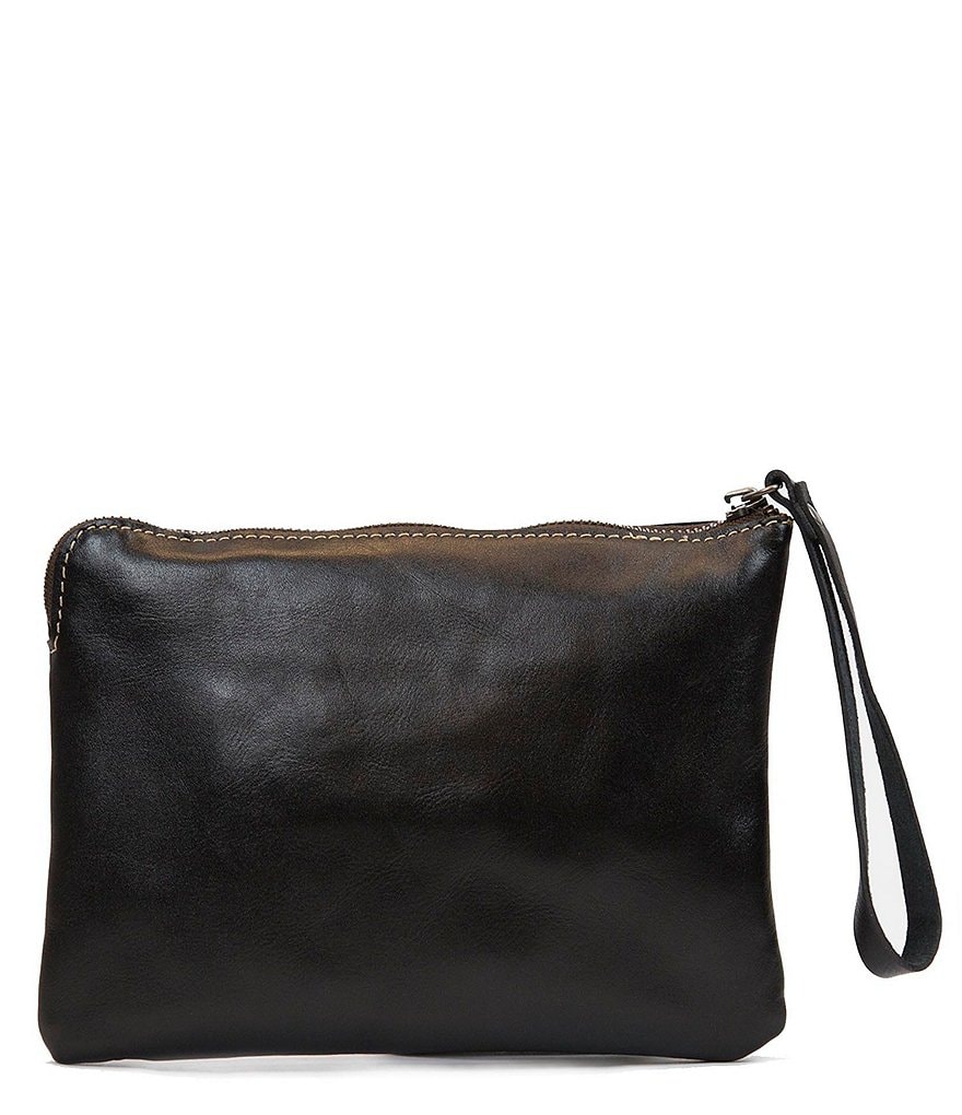 Patricia Nash Rose Tooling Collection Cassini Floral-Embossed Leather Wristlet Clutch