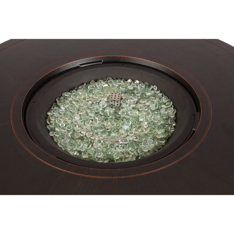 Leeward Hammered Aluminum LPG Fire Pit - Fire Sense