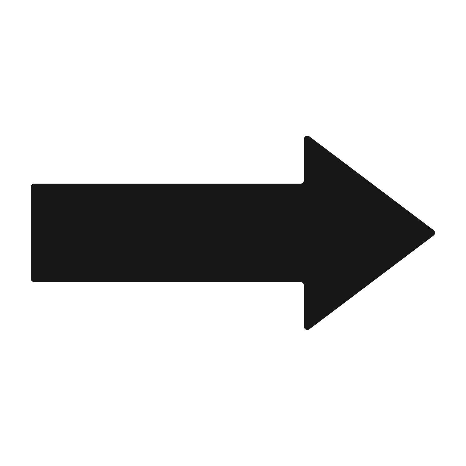 12 Inch Removable Arrow Decals - Red - Pack of 6