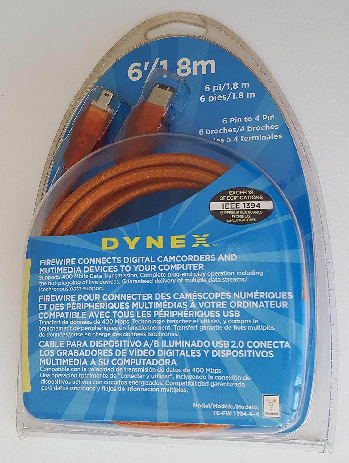 Dynex - 6' FireWire Cable