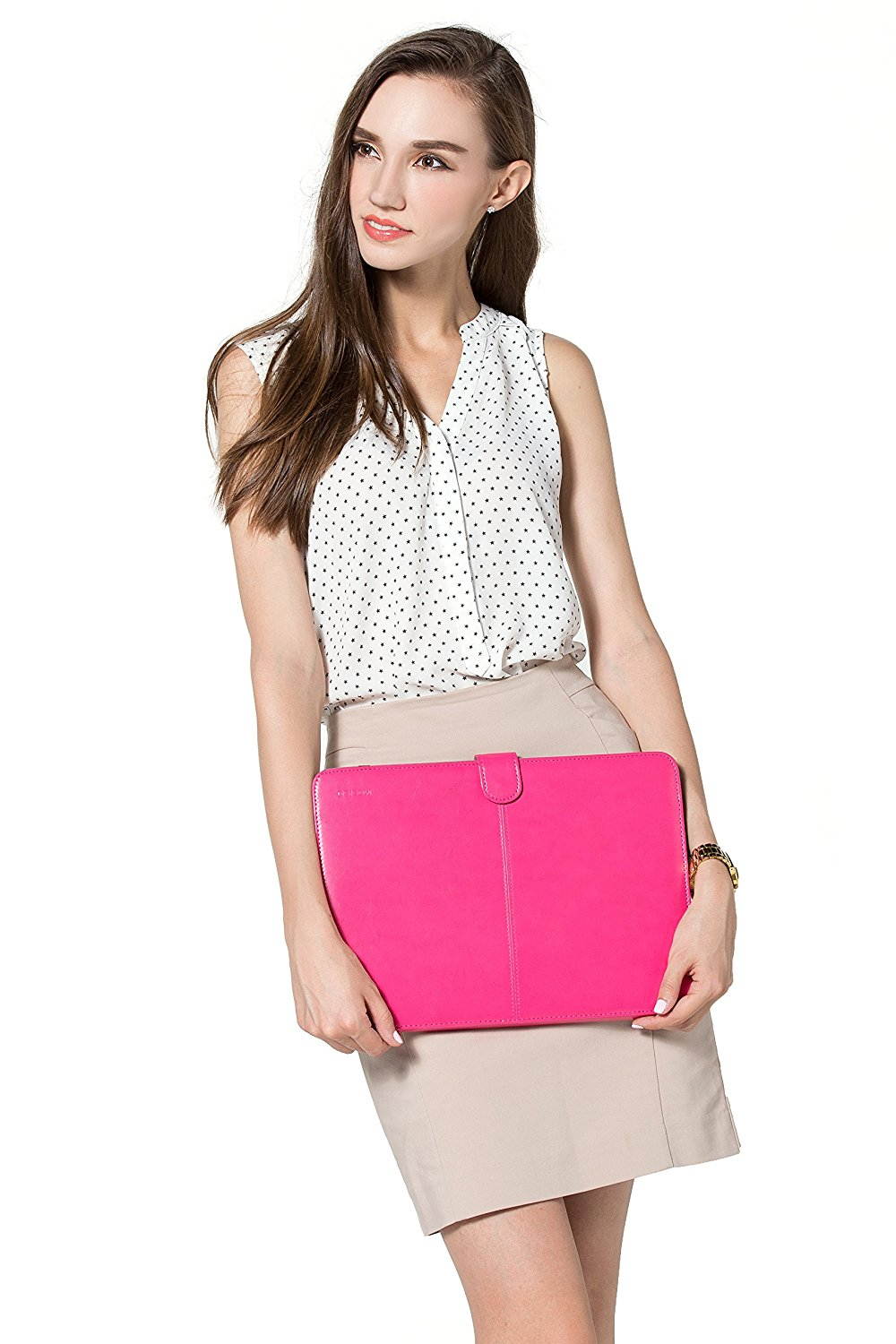 Mosiso Retina 15-Inch Premium Quality PU Leather Book Cover Clip On Sleeve Case Cover for MacBook Pro 15.4" with Retina Display A1398 (No CD-Rom Drive) with One Year Warranty