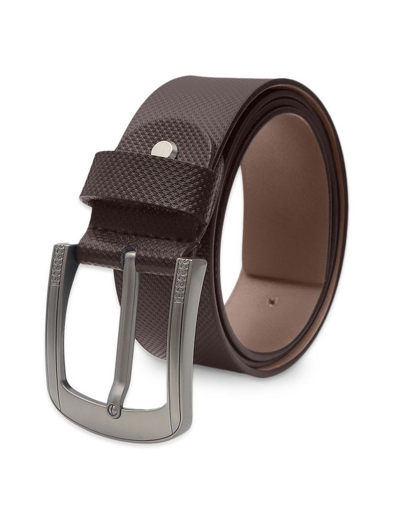 Kara Brown Textured Leather Waist Belt