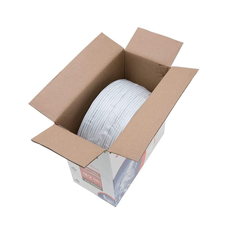 Bulk 22/4 Stranded Conductor Alarm Cable 500ft Fire/Security Burglar Station Wire Security (Unshielded (UTP), 22/4, Stranded, 500ft)