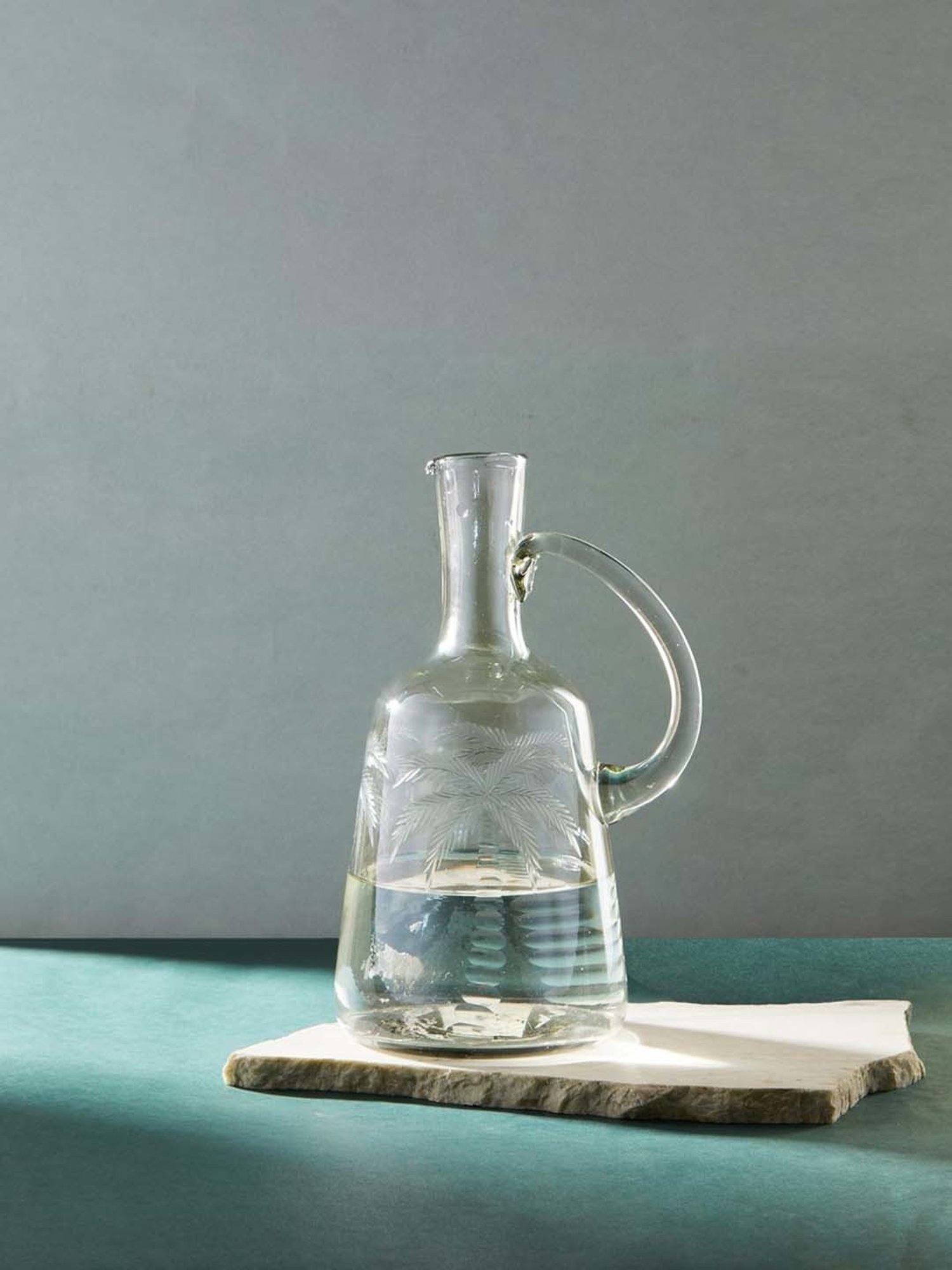 Fabindia Natural Glass Gulab Water Jug (0.55 L)