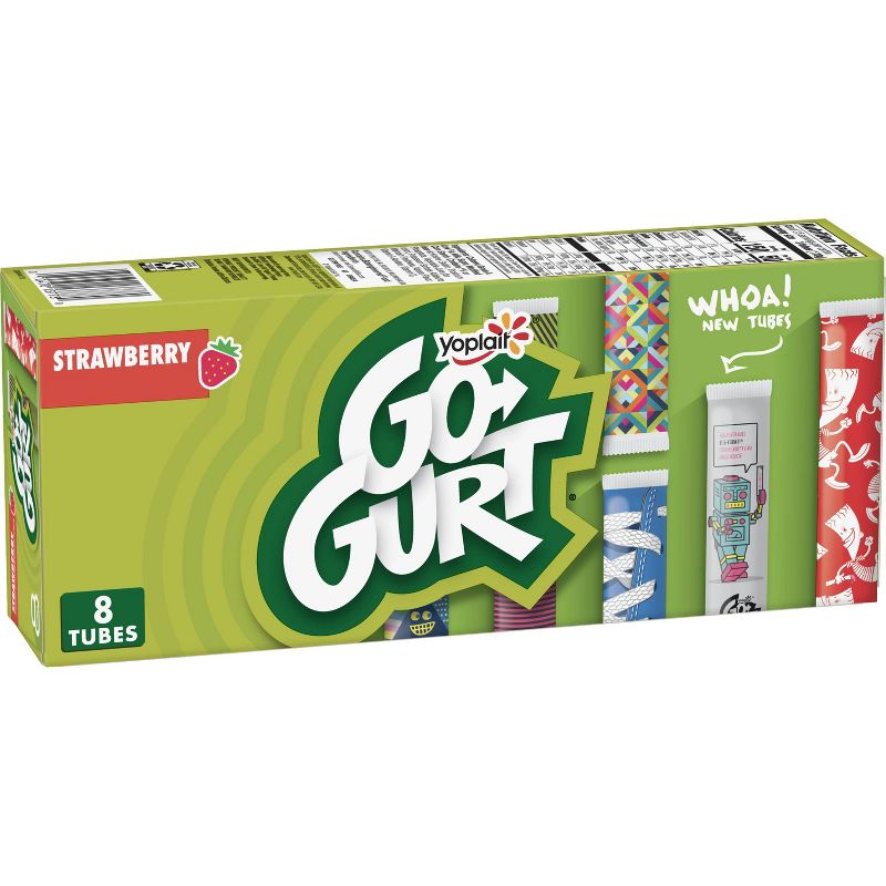 Yoplait Go-Gurt Strawberry Low Fat Kids' Yogurt Tubes - 8pk/2oz Tubes