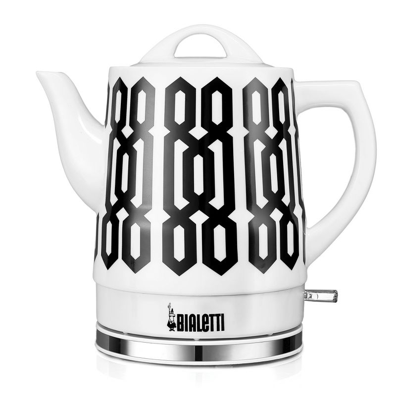 Bialetti 1.5 Liter 1350 Watt Ceramic Cordless Electric Kettle, Trellis Pattern