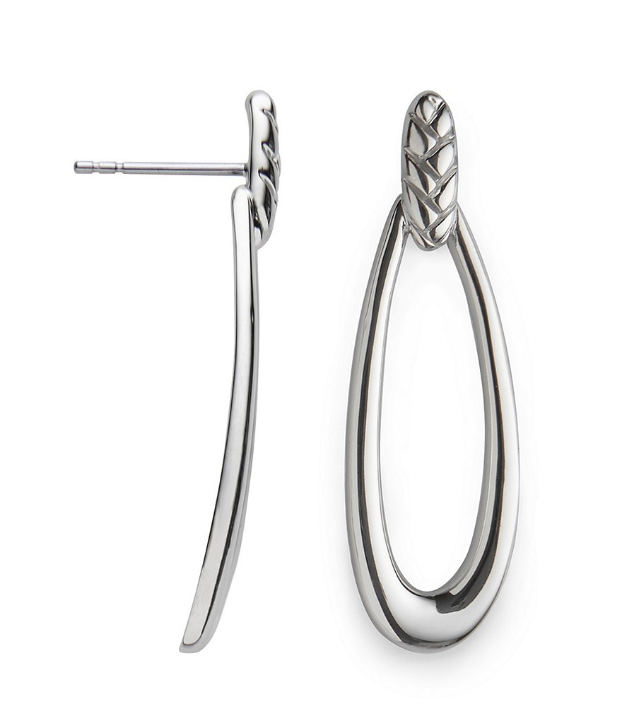 Nambe Braid Loop Earrings