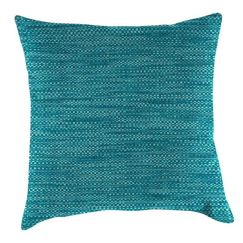 Outdoor Throw Pillow Set Jordan Manufacturing Lagoon Turquoise
