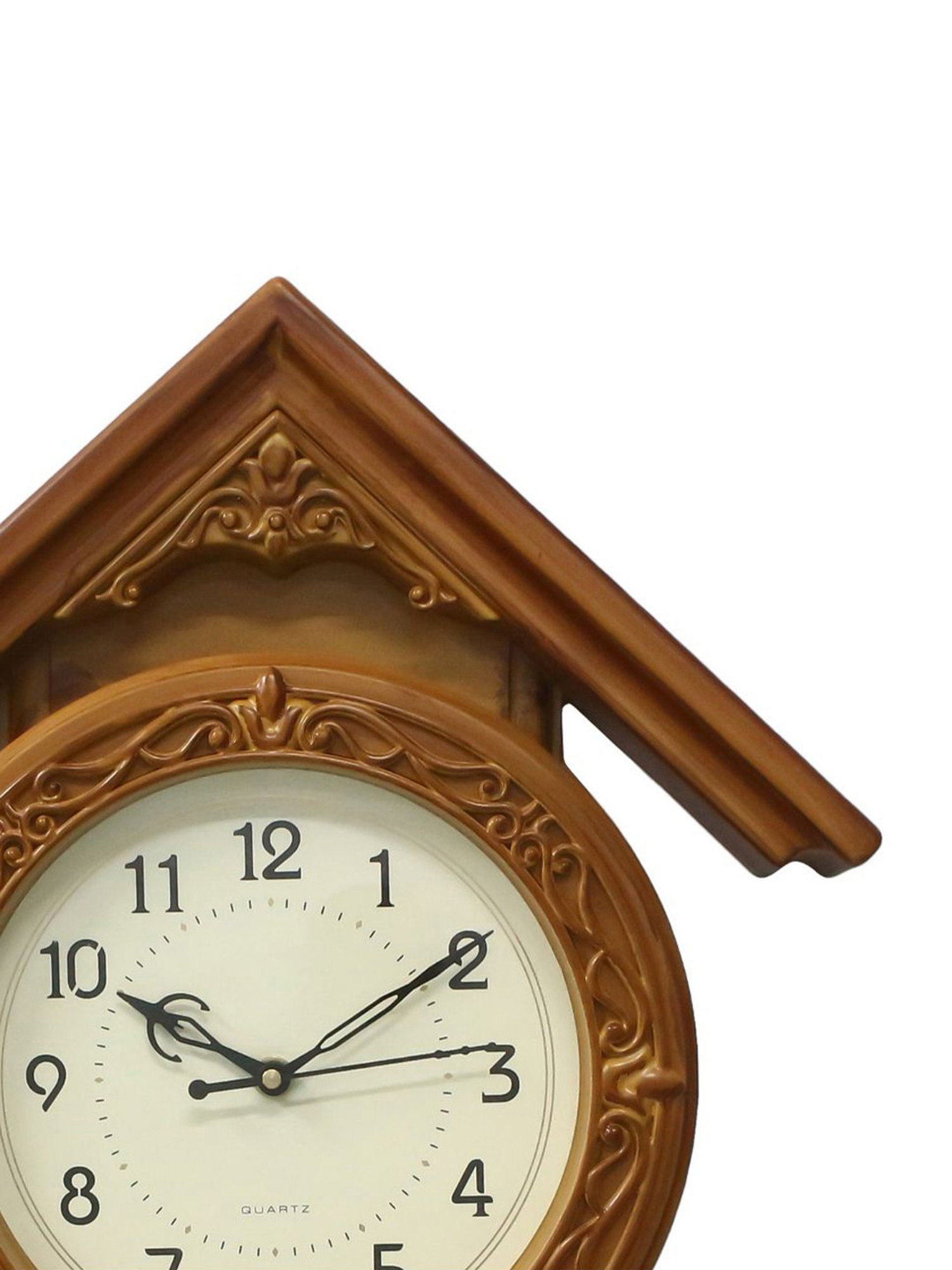 CHRONIKLE Yellow Plastic Wall Clock