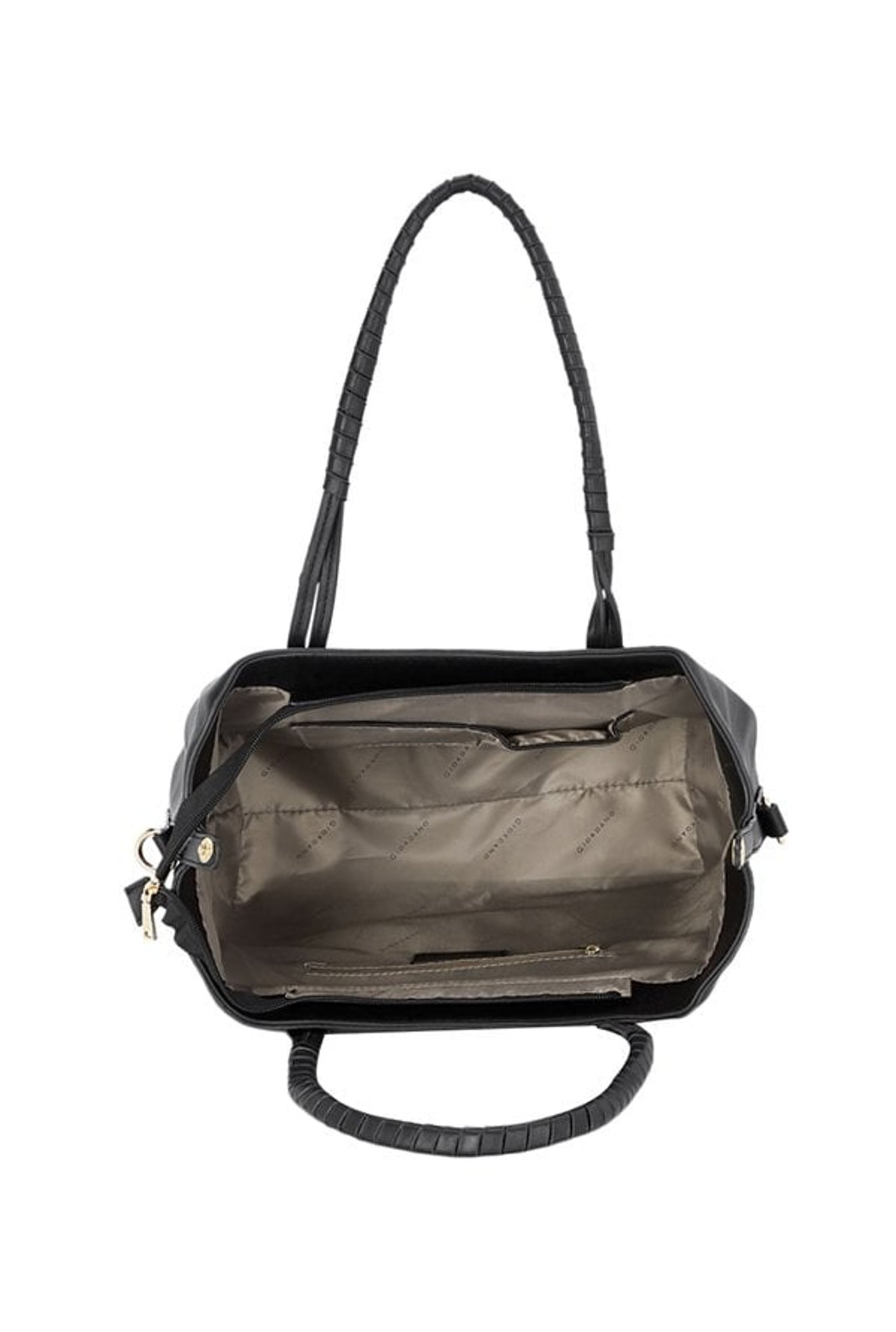 Giordano Black Solid Shoulder Handbag