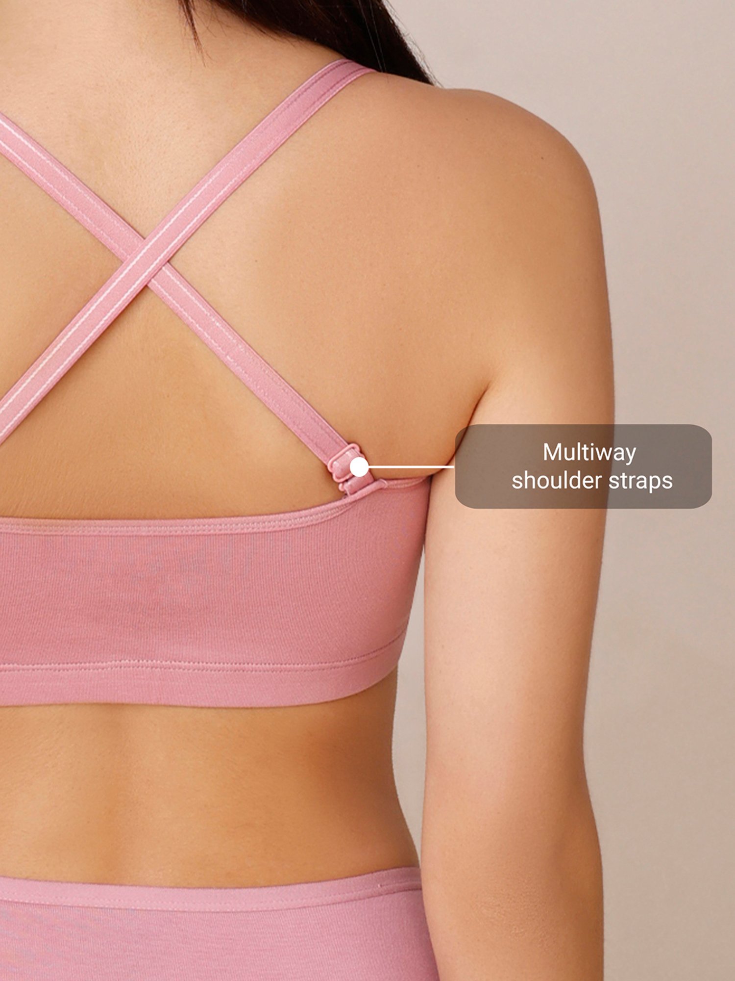 Nykd Pink Non-padded Bra