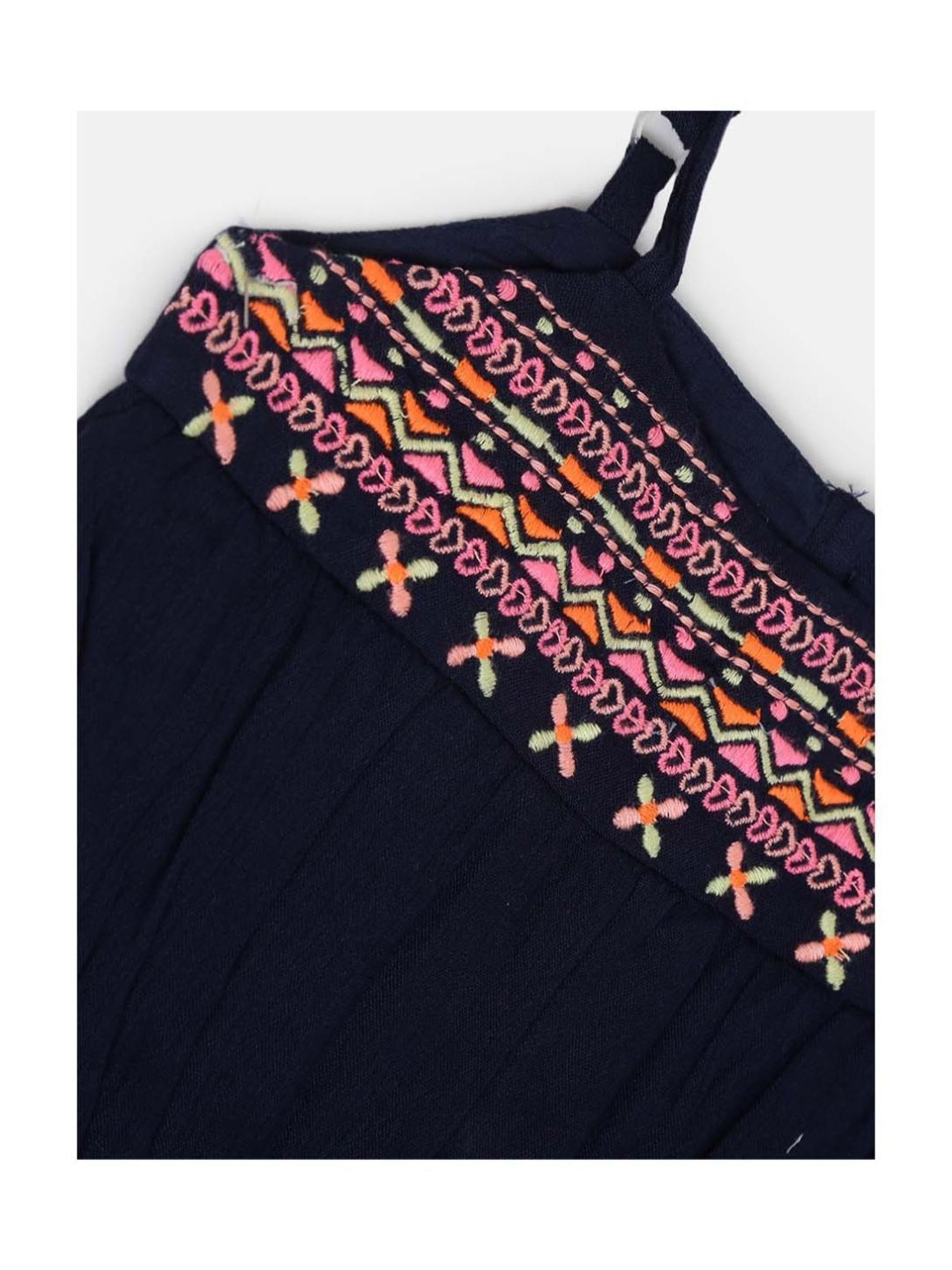 Budding Bees Kids Blue Ombre Jumpsuit with Attached Bow