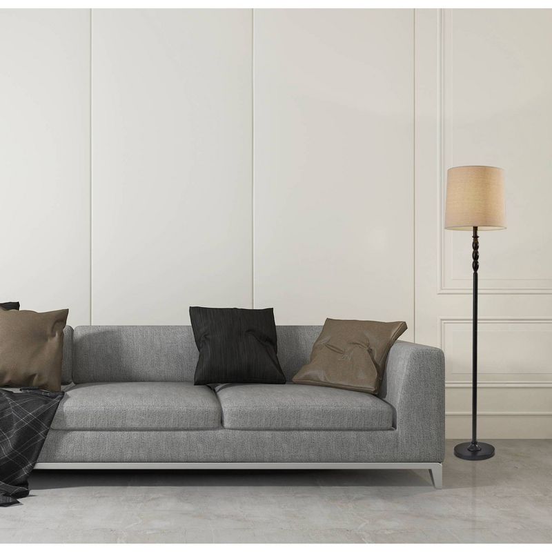 Franklin Iron Works Gentry Oil-Rubbed Bronze Downbridge Arc Floor Lamp