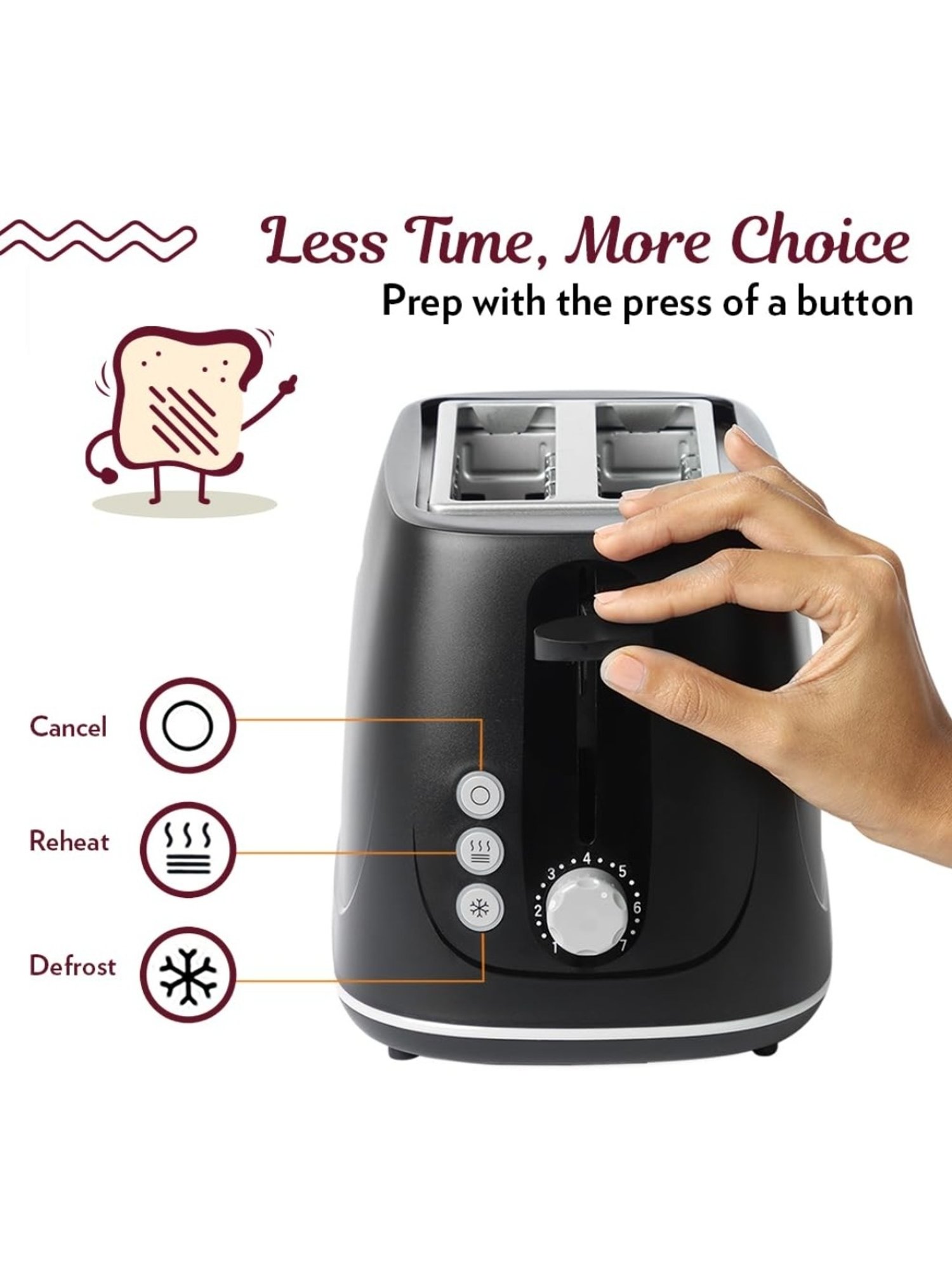 Proctor Silex 2-Slice Toaster - Black