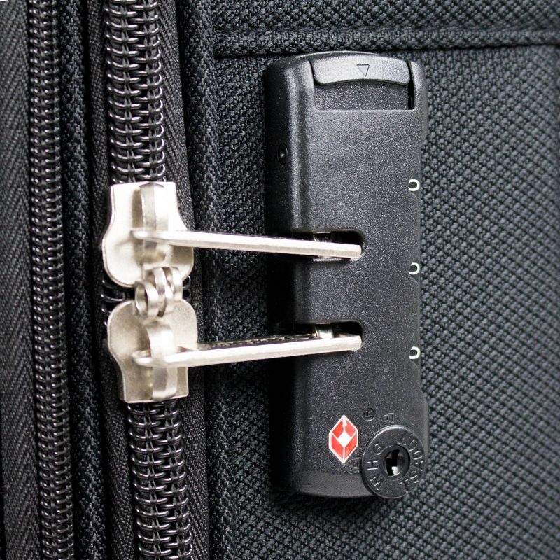 Chariot Travelware Madrid 3pc Luggage Set - Black