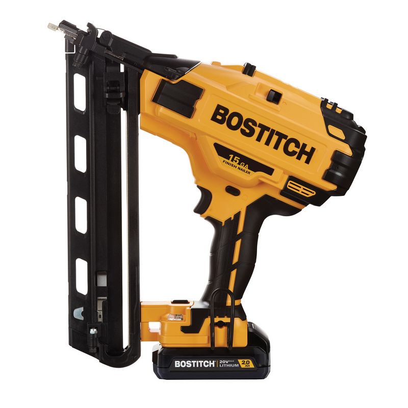 Bostitch BCN650D1 20V MAX 2.0 Ah Lithium-Ion 15 Gauge FN Angled Finish Nailer Kit