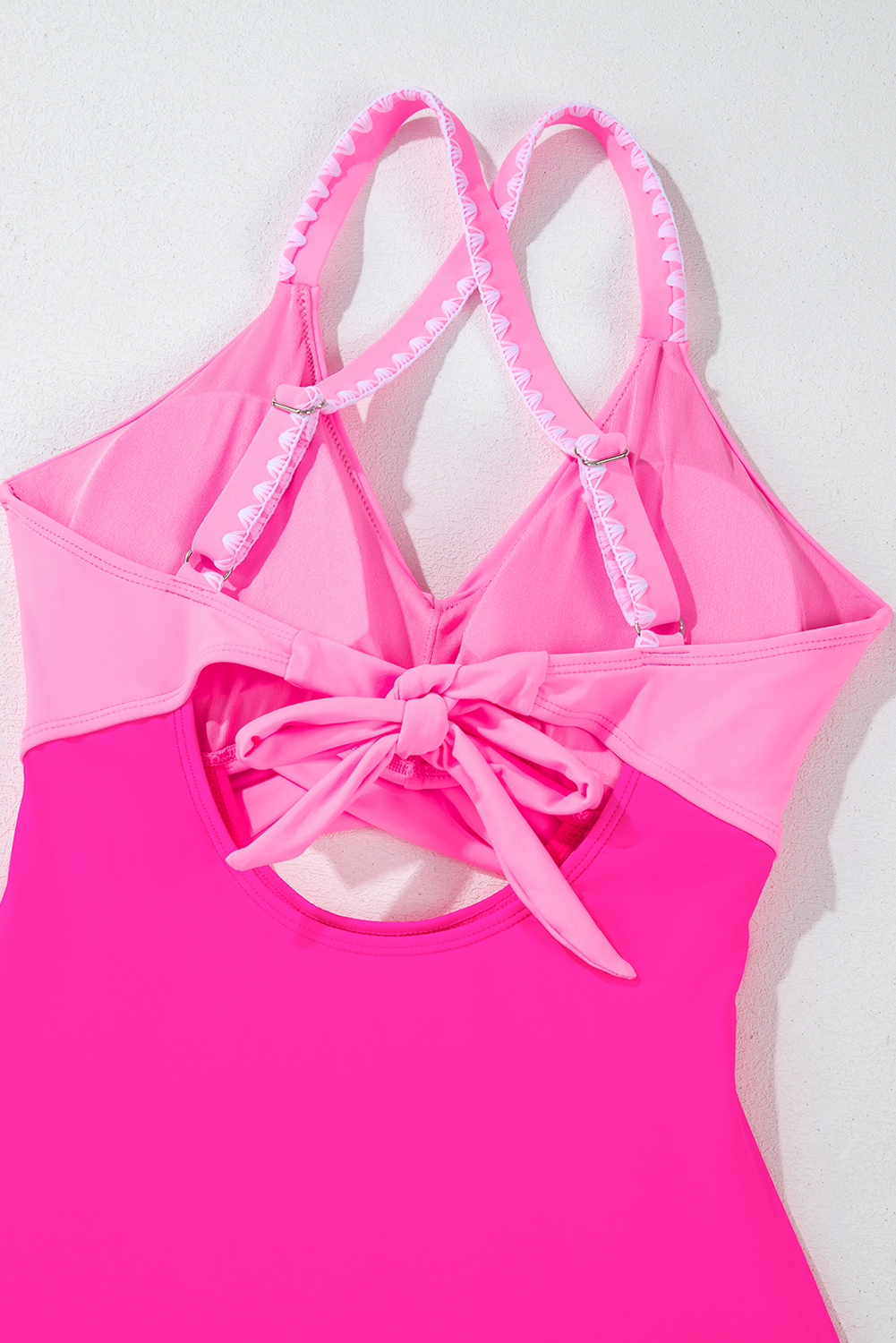 Black Plant Print Zip Front Half Sleeve One Piece Swimsuit