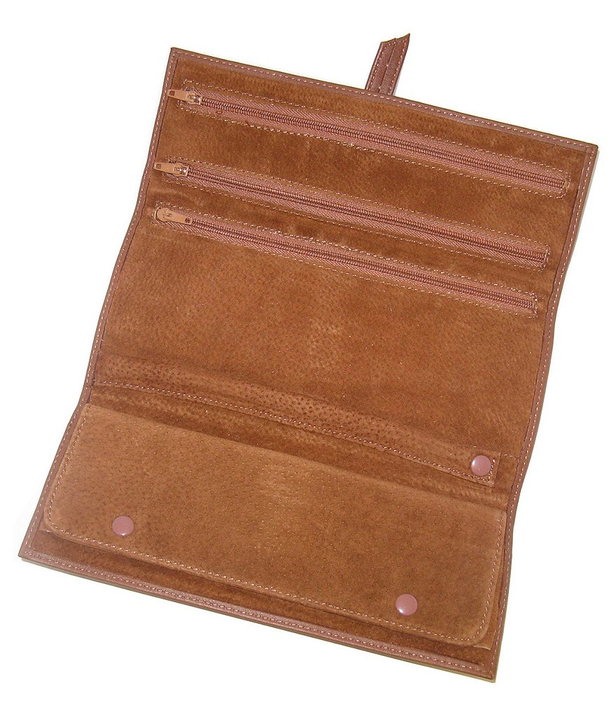 ROYCE New York Leather Travel Jewelry Roll