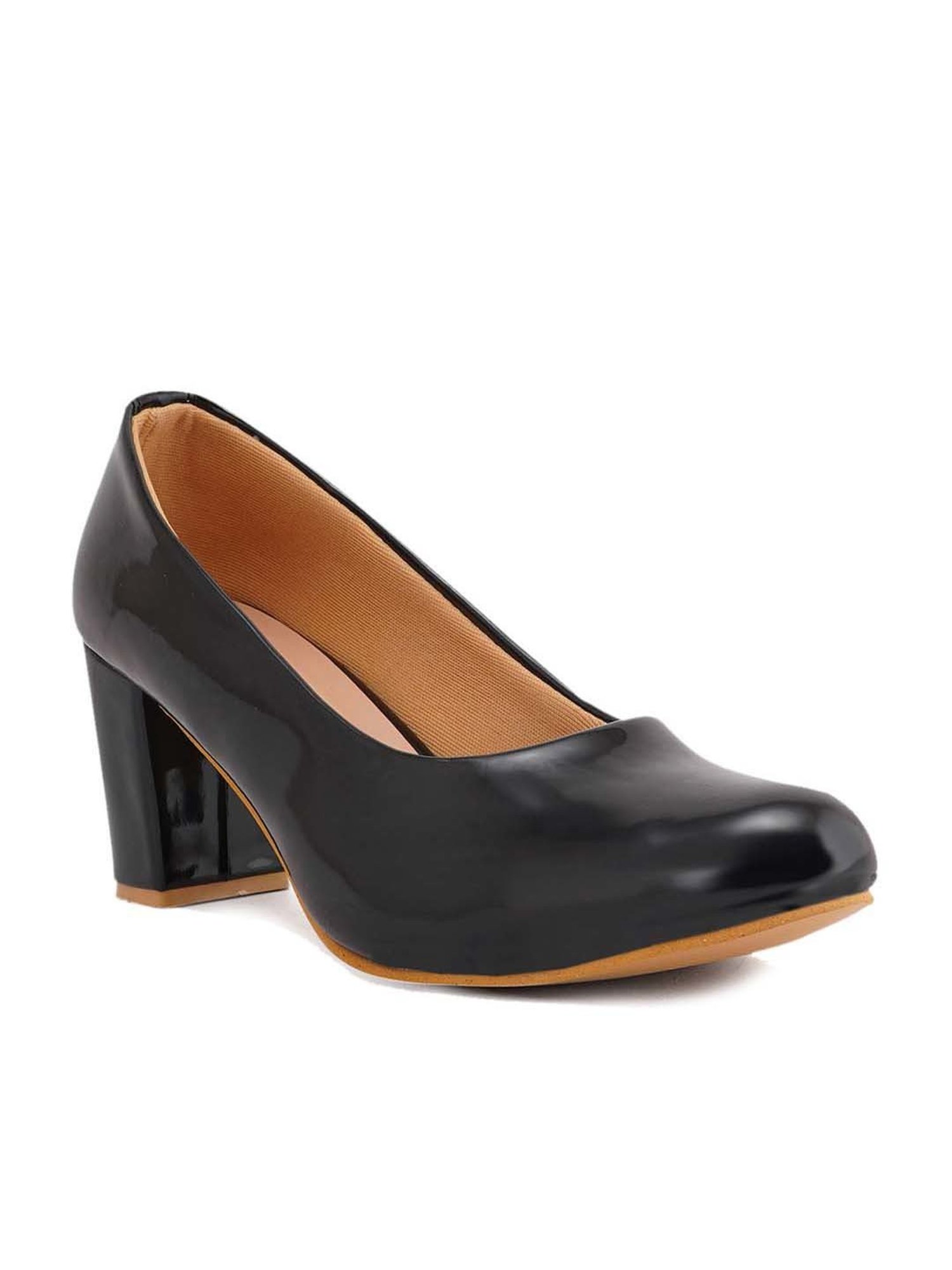 SCENTRA Women's Black Formal Pumps