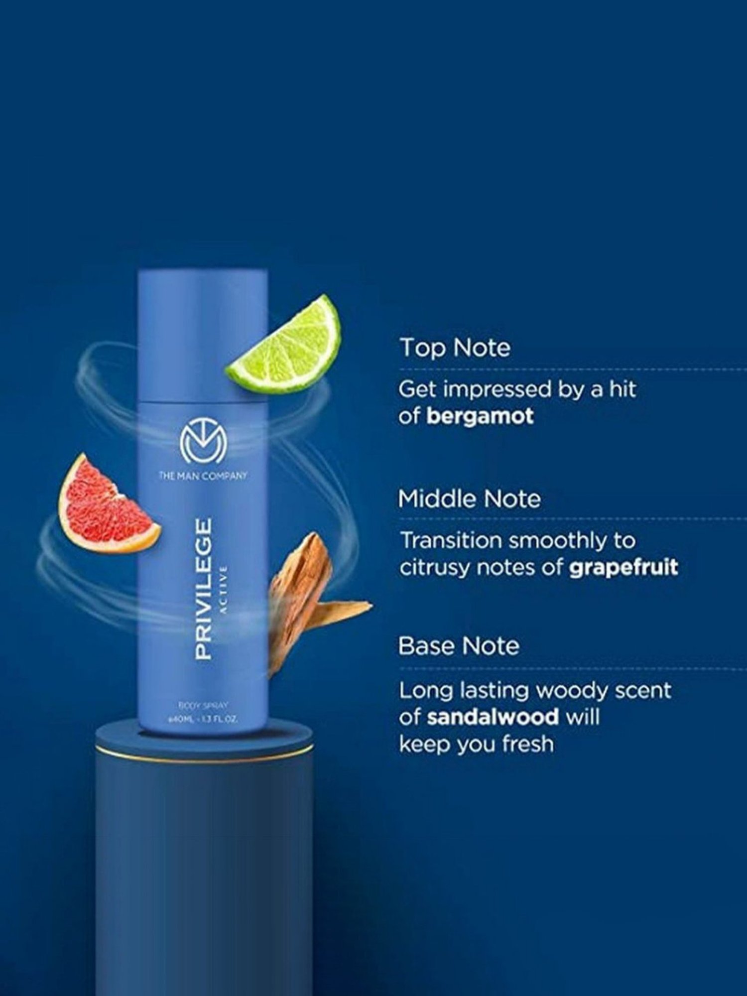 THE MAN COMPANY Privilege Active Body Spray Set for Men & Women