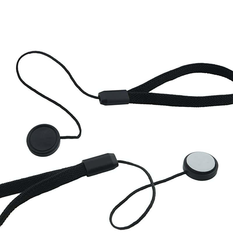 Lens Cap Bundle - 4 Snap-on Lens Caps for DSLR Cameras - 4 Lens Cap Keepers - Microfiber Cleaning Cloth Included - Compatible Nikon, Canon, Sony Cameras ()