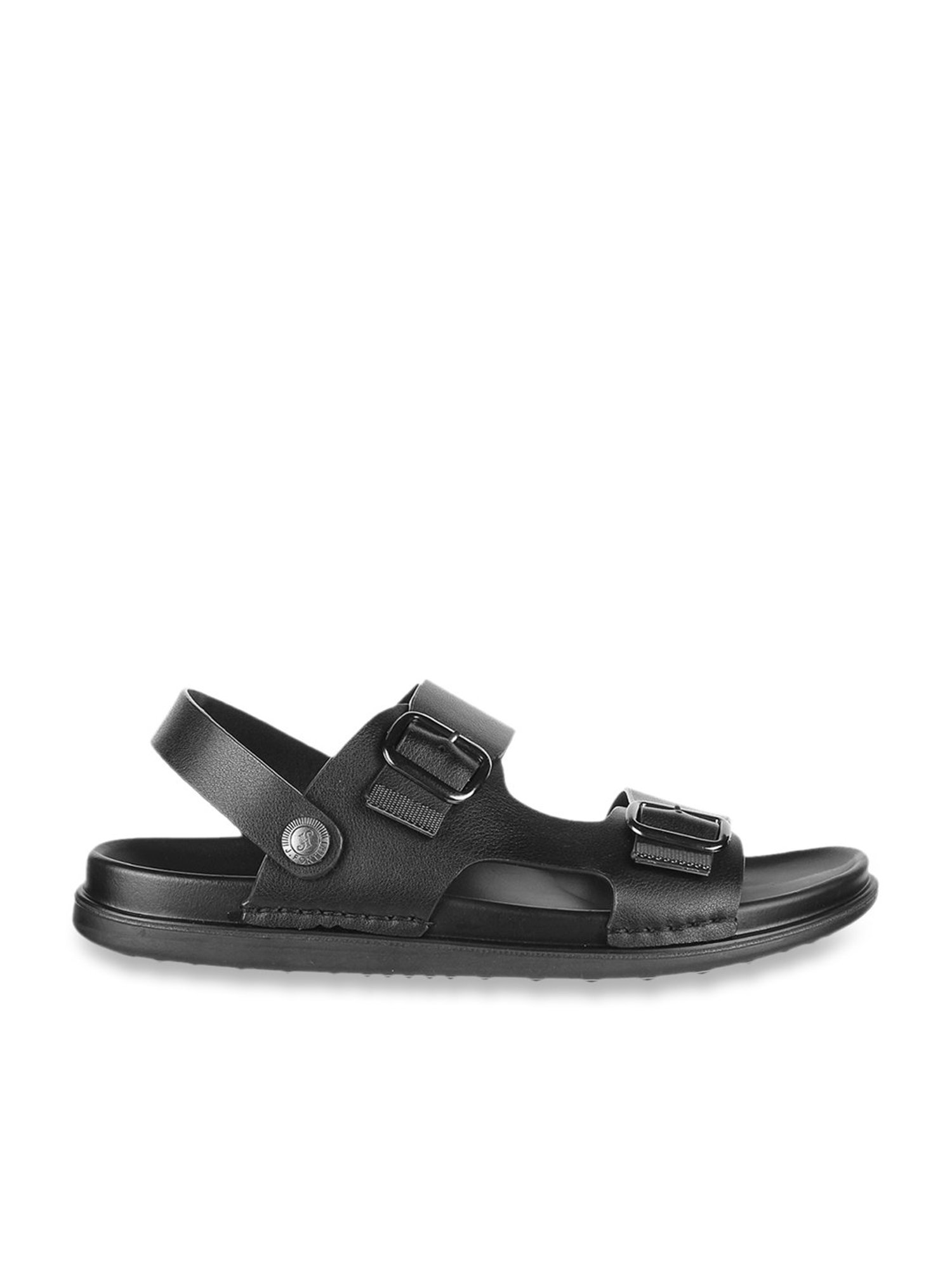 J. Fontini by Mochi Black Sling Back Sandals