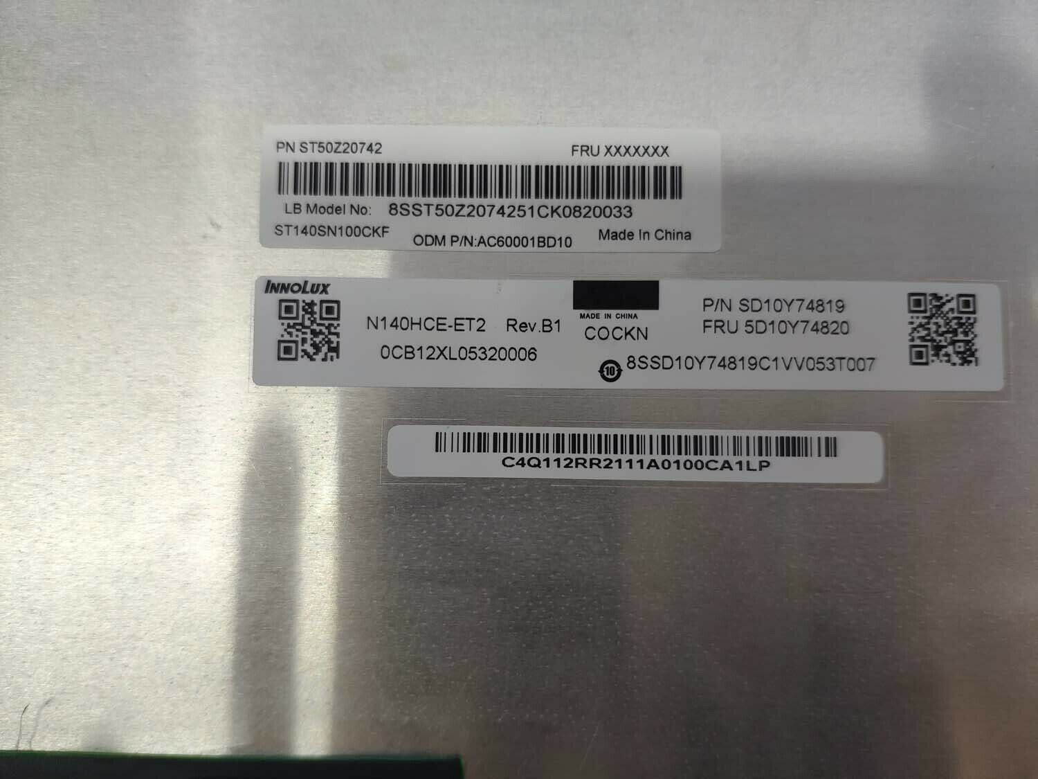 For Yoga 7-14ITL5 (ideapad) 82BH 14" LCD touch screen assembly FHD 5D10S39670