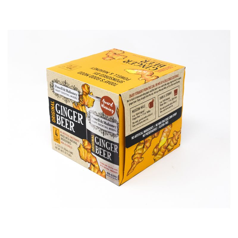 Powell & Mahoney Original Ginger Beer - 4pk/12 fl oz Cans