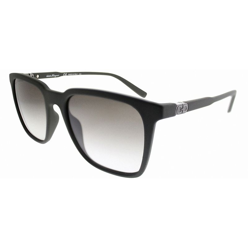 Salvatore Ferragamo SF 843S 337 Unisex Square Sunglasses Matte Olive Green 56mm