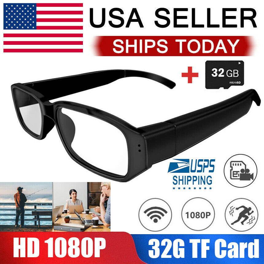 Hidden Sunglasses Spy Camera Audio Video Recorder DVRs Glasses Eyewear HD 1080P