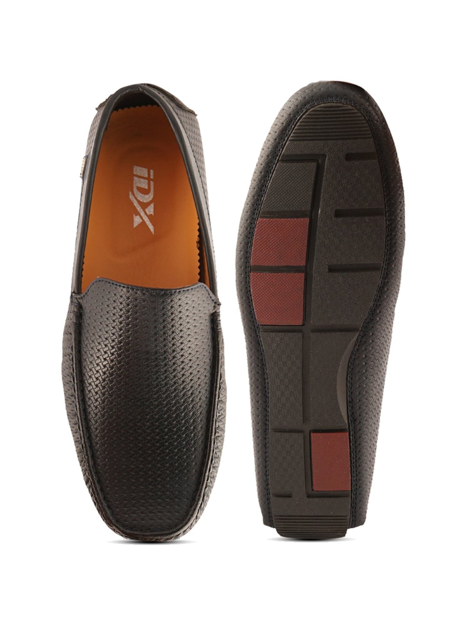 ID Men's Black Casual Loafers