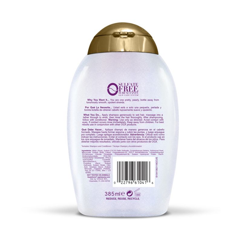OGX Smoothing + Liquid Pearl Shampoo - 13 fl oz