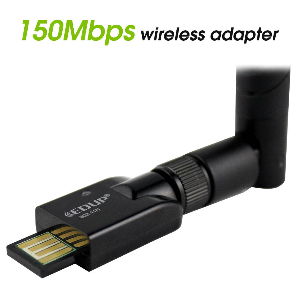 Mini Wireless Adapter with External Antenna Supports Soft AP to establish a quick wireless LAN network 802.11N 150Mbps