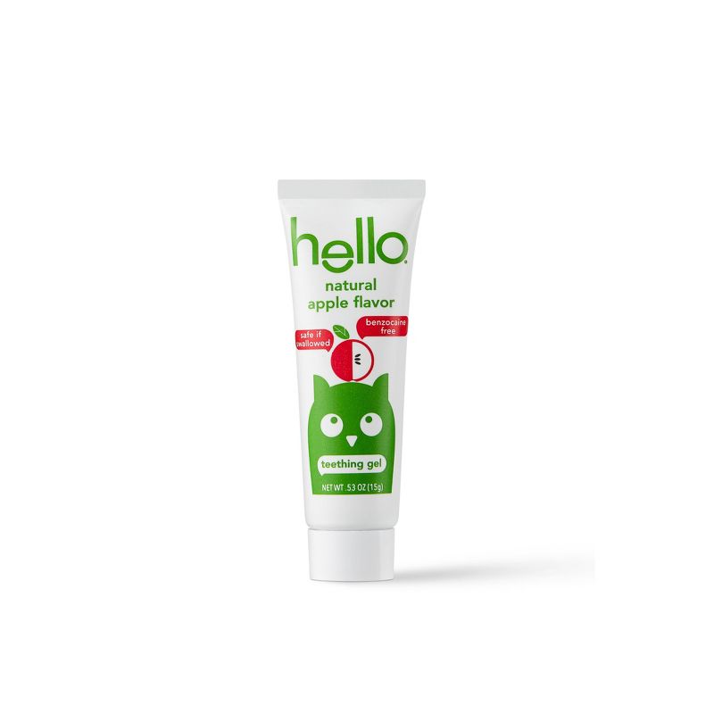hello Natural Apple Flavor Teething Gel - 0.53oz