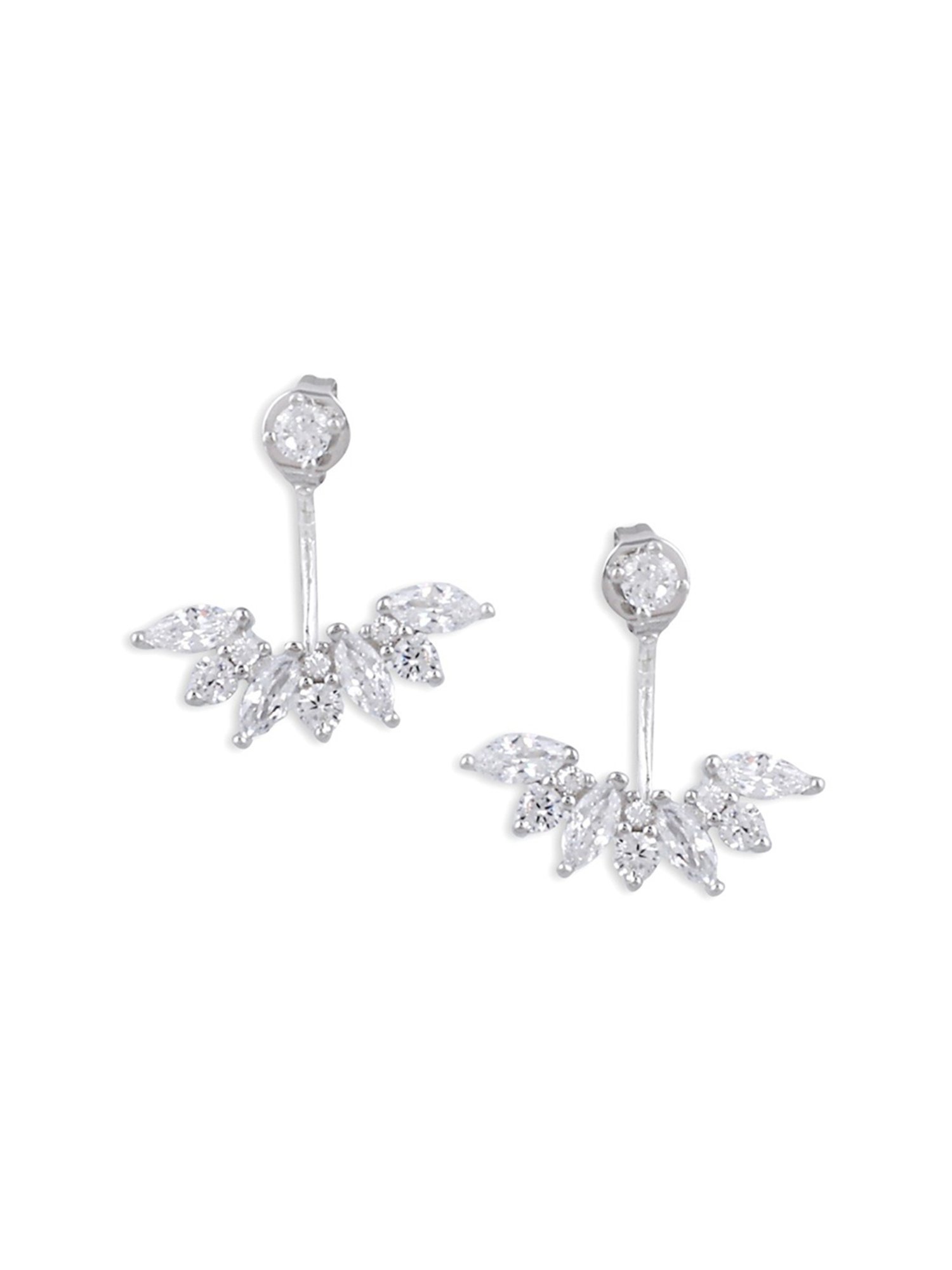 The Real Effect London 800 Sterling Silver Drop Earrings for Women