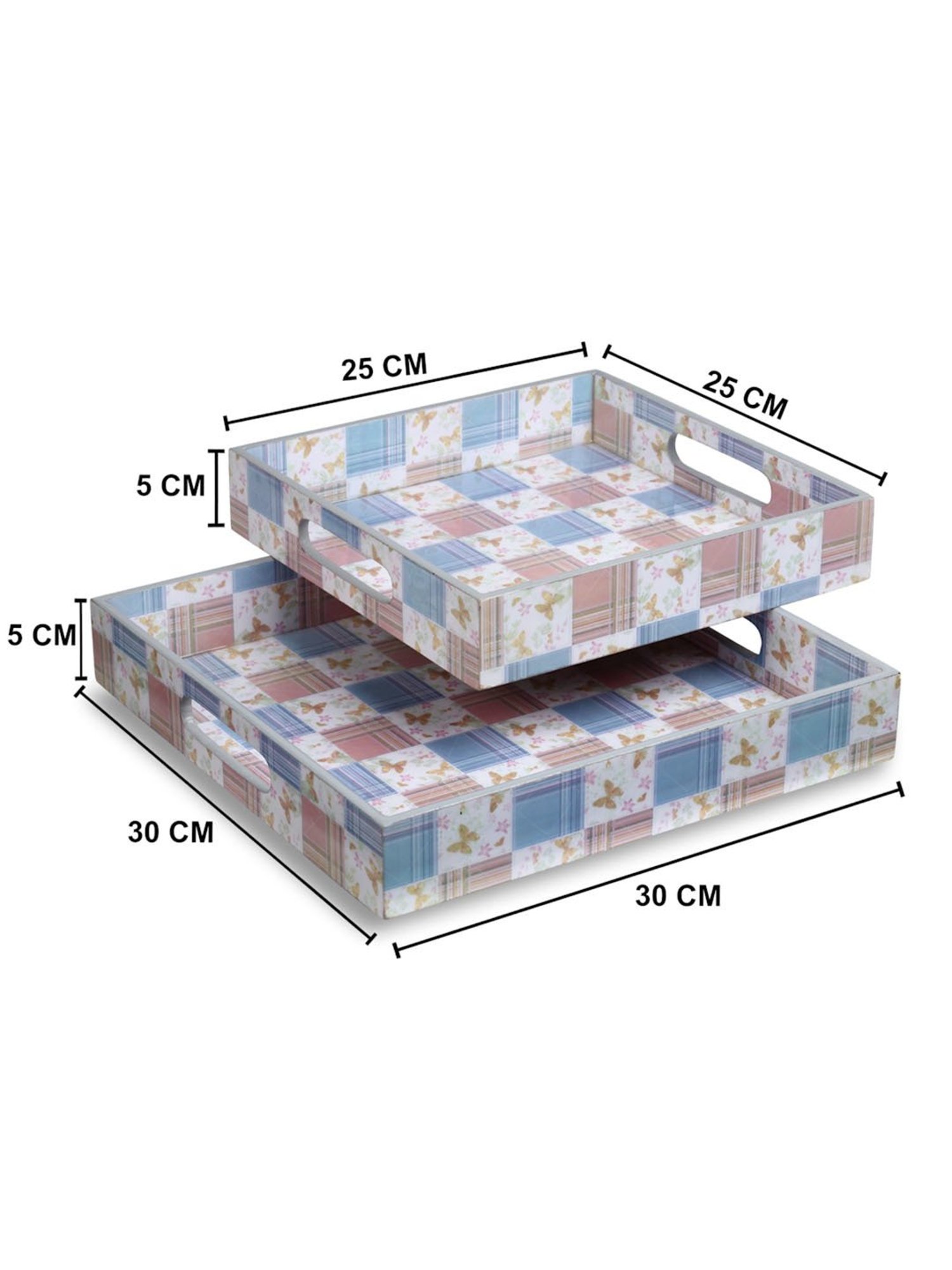 Karo Tapi Printed Multicolor Wood Small Tray