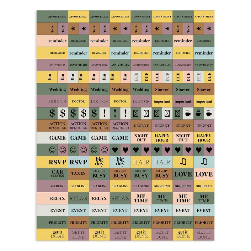 2021-22 Academic Planner 8.5" x 11" Stems & Leaves Daily/Weekly/Monthly - The Time Factory