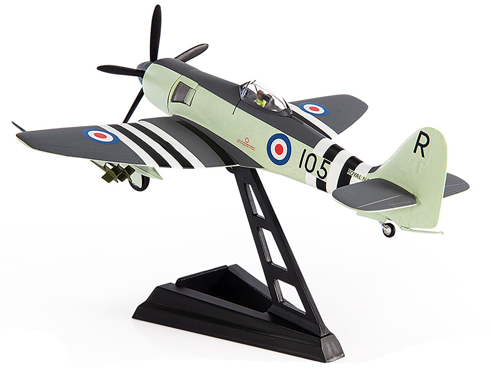 Hawker Typhoon Mk IB Fighter-Bomber Aircraft "No. 245 (Northern Rhodesian) Squadron" Royal Air Force (1942) "Planes of World War II" Series 1/72 Diecast Model Airplane by Luppa
