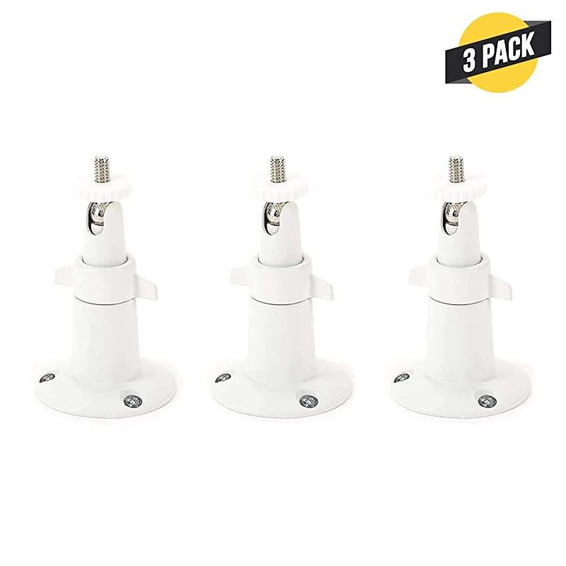 Adjustable IndoorOutdoor Security Metal Wall Mount Compatible with Arlo ProPro 2Pro 3Ultra Others Ring SpotlightStick Up Cam Battery eufyCam E Wyze Cam Pan 3Pack White