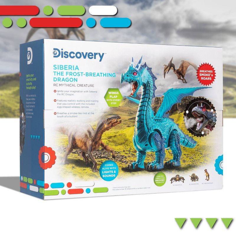 Discovery Kids Remote Control Dragon - Smoke Blue