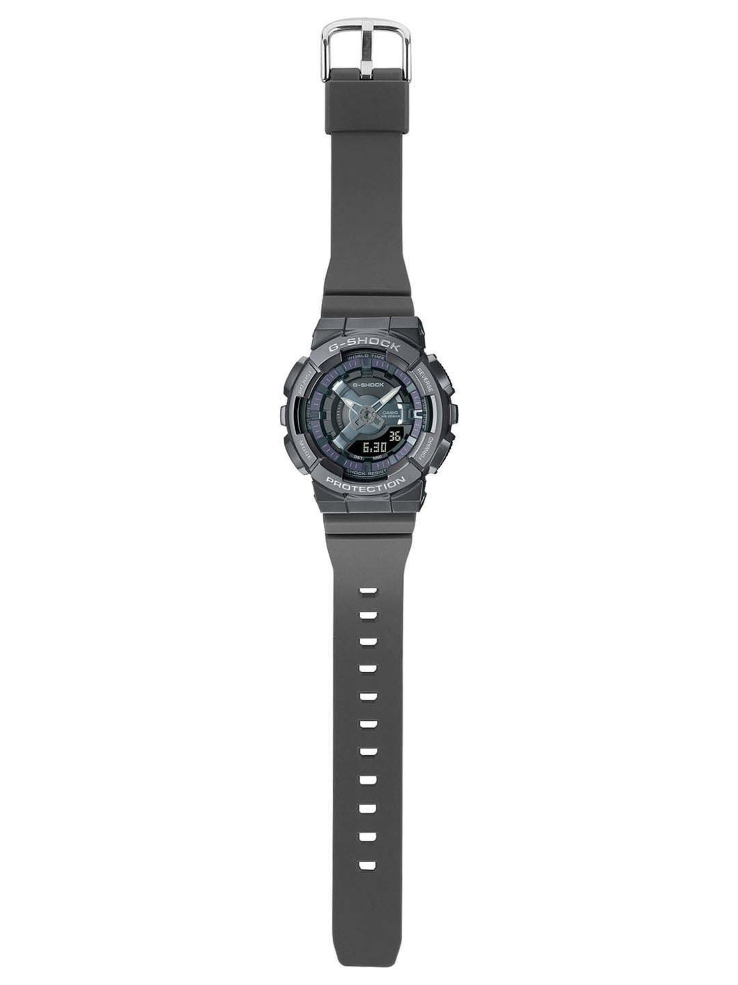 Casio G-Shock GM-S110B-8ADR Gray Analog-Digital Dial Grey Resin Strap Women's Watch G1317