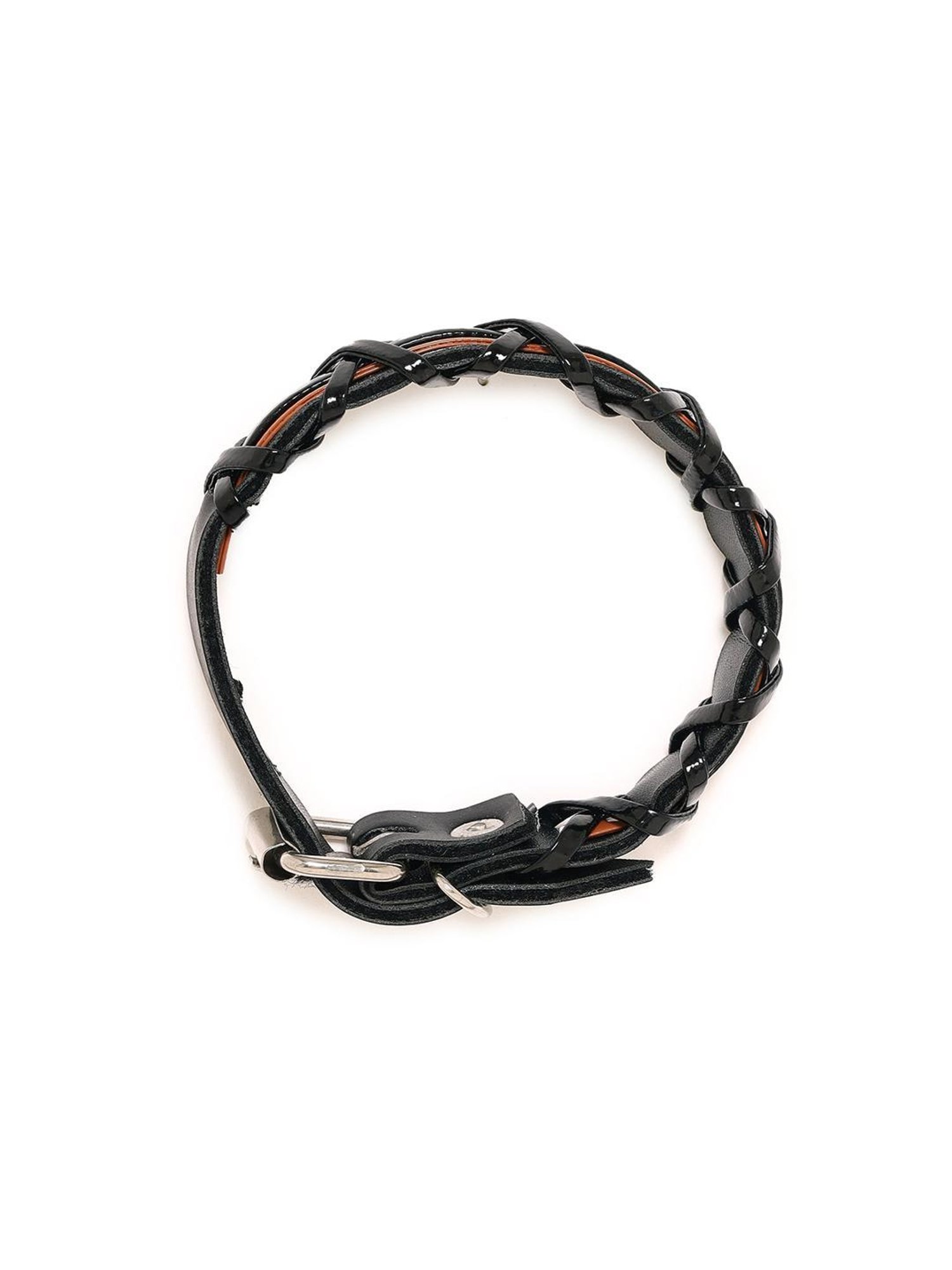 Bold by Priyaasi Black and Brown Leather Bracelet for Men