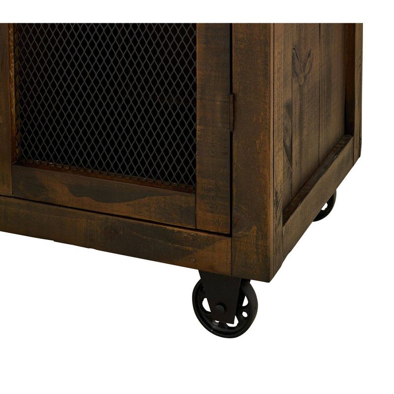 Micah Tall Curio Dark Brown - Picket House Furnishings